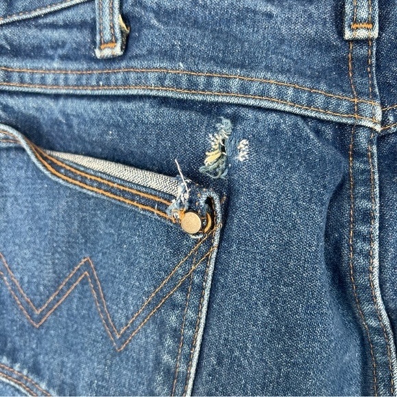 Vintage 90's Wrangler Jeans Cowboy Cut Original Fit Denim Pants 34 x 34 - Picture 3 of 6